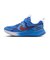 ナイキ（NIKE）ジュニアスポーツシューズ ベルクロ ベルト付き スニーカー コズミック ランナー スウッシュ PS ブルー IQ9862-400