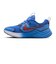 ナイキ（NIKE）ジュニアスポーツシューズ ベルクロ ベルト付き スニーカー コズミック ランナー スウッシュ PS ブルー IQ9862-400