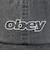 オベイ（OBEY）帽子 SLANTED 6パネル STRAPBACK キャップ 100580438BLKO26P