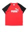 プーマ（PUMA）ジュニア ESS NO. 1 ロゴ ポリ 半袖Tシャツ&ショーツ 上下セット 687868 11 RED