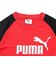 プーマ（PUMA）ジュニア ESS NO. 1 ロゴ ポリ 半袖Tシャツ&ショーツ 上下セット 687868 11 RED