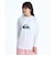 クイックシルバー（Quiksilver）ラッシュガード COMP ロゴ長袖サーフTシャツ 26SPQLY261013WHT