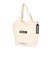 バー アンド アンダーロゴ ビッグキャンバスバッグ 103201053013-WHITE
