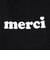 MERCI ロゴ トートバッグ 103243053011-BLACK