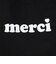 MERCI ロゴ トートバッグ 103243053011-BLACK