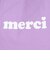 MERCI ロゴ トートバッグ 103243053011-LtPURPLE