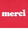 MERCI ロゴ トートバッグ 103243053011-RED