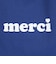 MERCI ロゴ トートバッグ 103243053011-BLUE