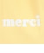 MERCI ロゴ トートバッグ 103243053011-LT YELLOW