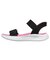 スケッチャーズ（SKECHERS）ジュニアストラップサンダル ガールズ SLIP-INS ブラック ピンク UF 3.0-HRMSA BRZ 303029L-…