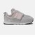 ニューバランス（new balance）キッズ スニーカー ボーイズ スポーツシューズ 574 フックアンドループ グレー ピンク NW574PKW