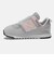ニューバランス（new balance）キッズ スニーカー ボーイズ スポーツシューズ 574 フックアンドループ グレー ピンク NW574PKW