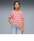 プーマ（PUMA）キッズ ESS エレベーテッド ストライプド 半袖 Tシャツ 694234 25 PNK