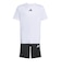 アディダス（adidas）キッズ トレイン エッセンシャルズ スリーストライプス 半袖Tシャツセット KQH01-JW4973