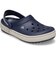 クロックス（crocs）サンダル クロックバンド ヘリテージ クロッグ ネイビー 213224-410