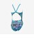 スピード（SPEEDO）競泳水着 ジュニア 女子 水泳 カービィ ドットブロック ターンズスーツ STG02602 BL
