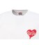 ベンデイビス（BEN DAVIS）半袖Tシャツ ハートEMB 26580011-WHT