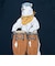 ゴースローキャラバン（GOSLOWCARAVAN）USA COTTON コンガクマ 半袖Tシャツ 361909 NAV