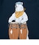 ゴースローキャラバン（GOSLOWCARAVAN）USA COTTON コンガクマ 半袖Tシャツ 361909 NAV