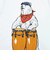 ゴースローキャラバン（GOSLOWCARAVAN）ジュニア USA COTTON コンガクマ 半袖Tシャツ 361922 WHT