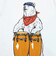 ゴースローキャラバン（GOSLOWCARAVAN）ジュニア USA COTTON コンガクマ 半袖Tシャツ 361922 WHT