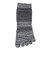 クー（Coo.）冷感 5本指ソックス 3足組 25～27cm 894CO6GSA0234 BKBKNV
