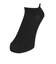 デュアリグ（DUARIG）平編み COOL ハイバック ショートソックス 2足組 25～27cm 6S0121-WASK-894GSA BLK
