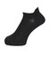 デュアリグ（DUARIG）平編み COOL ハイバック ショートソックス 2足組 25～27cm 6S0121-WASK-894GSA BLK