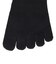デュアリグ（DUARIG）平編み ANTI SLIP 5本指ソックス 2足組 23～25cm 6S0073-WASK-895GSA BLK