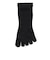 デュアリグ（DUARIG）平編み 5本指ソックス 2足組 23～25cm 6S0065-WASK-895GSA BLK