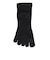 デュアリグ（DUARIG）平編み 5本指ソックス 2足組 23～25cm 6S0065-WASK-895GSA BLK