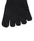 デュアリグ（DUARIG）平編み 5本指ソックス 2足組 23～25cm 6S0065-WASK-895GSA BLK