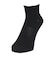 デュアリグ（DUARIG）平編み ANTI SLIP ハーフソックス 2足組 23～25cm 6S0071-WASK-895GSA BLK