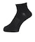 デュアリグ（DUARIG）平編み ANTI SLIP ハーフソックス 2足組 23～25cm 6S0071-WASK-895GSA BLK