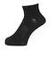 デュアリグ（DUARIG）平編み ANTI SLIP ハーフソックス 2足組 23～25cm 6S0071-WASK-895GSA BLK