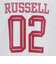 ラッセル（RUSSELL）16/-OE FOOTBALL 半袖Tシャツ RBM26S0012 MGRY