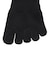 デュアリグ（DUARIG）平編み 5本指ソックス 2足組 25～27cm 6S0039-WASK-894GSA BLK
