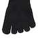デュアリグ（DUARIG）平編み 5本指ソックス 2足組 25～27cm 6S0039-WASK-894GSA BLK