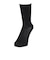 デュアリグ（DUARIG）平編み COOL クルー丈ソックス 2足組 23～25cm 6S0137-WASK-895GSA BLK