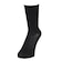 デュアリグ（DUARIG）平編み COOL クルー丈ソックス 2足組 23～25cm 6S0137-WASK-895GSA BLK
