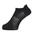 デュアリグ（DUARIG）平編み ハイバック ショートソックス 2足組 23～25cm 6S0059-WASK-895GSA BLK
