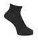 デュアリグ（DUARIG）平編み ANTI SLIP ハーフソックス 2足組 25～27cm 6S0051-WASK-894GSA BLK