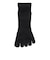 デュアリグ（DUARIG）平編み ANTI SLIP 5本指ソックス 2足組 25～27cm 6S0055-WASK-894GSA BLK