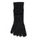 デュアリグ（DUARIG）平編み ANTI SLIP 5本指ソックス 2足組 25～27cm 6S0055-WASK-894GSA BLK
