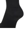 デュアリグ（DUARIG）平編み クルー丈ソックス 2足組 23～25cm 6S0063-WASK-895GSA BLK