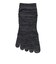 クー（Coo.）冷感 5本指ソックス 3足組 25～27cm 894CO6GSA0233 M-BLK3
