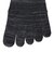クー（Coo.）冷感 5本指ソックス 3足組 25～27cm 894CO6GSA0233 M-BLK3