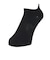 デュアリグ（DUARIG）平編み ANTI SLIP ハイバック ショートソックス 2足組 23～25cm 6S0069-WASK-895GSA BLK
