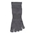 デュアリグ（DUARIG）平編み 5本指ソックス 2足組 25～27cm 6S0037-WASK-894GSA GRY
