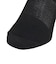 デュアリグ（DUARIG）平編み ハーフソックス 2足組 23～25cm 6S0061-WASK-895GSA BLK